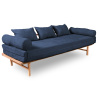 Marior Le Mar daybed olejované drevo Farba rámu: Natural, Farba matraca: Navy
