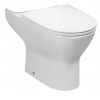 BRUCKNER DARIO WC misa pre kombi, Rimless. 62,5x36cm, spodný/zadný odpad, biela