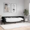 zahrada-XL Denná posteľ s matracom čierna 80x200 cm látka 3196557