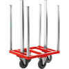 Dopravný vozík pre paletový rám KM224 ,d x š x v 800 x 600 x 1215 mm Kongamek
