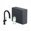 Hansgrohe Aqittura M91 - Drezová batéria s výsuvnou koncovkou, SodaSystem, sBox, matná čierna 76836670