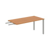 OFFICE PRO s.r.o. HOBIS prídavný stôl do uhla - US 1600 RU, hĺbka 80 cm, jelša