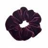 Gumička Scrunchie zamatová luxusná Classic tmavozelená