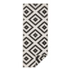 Čierno-krémový vonkajší koberec NORTHRUGS Malta, 80 x 345 cm