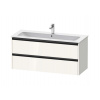 Duravit Ketho.2 Umývadlová skrinka, 55x121x48 cm, 2 zásuvky, lesklá biela K25265022220000