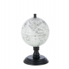 J-Line by Jolipa Šedo-čierny glóbus na drevenom podstavci Globe - 10*10*20 cm - J-Line by Jolipa