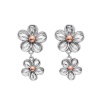 Strieborné náušnice Hot Diamonds Forget me not RG DE617