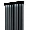 Lamelový panel - garniža s LED osvetlením - 48,4 cm - Antracit Odtieň dosky: K3543 RT