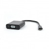 Adaptér USB-C na VGA Gembird AB-CM-VGAF-01 čierny (AB-CM-VGAF-01)