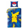 Obojstranné bavlnené obliečky Halantex POKEMON Pikatchu, 140/200+70/90, POK605BL