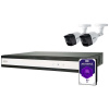 ABUS Performance Line TVVR33622T analógový, AHD sada bezpečnostné kamery 6-kanálový s 2 kamerami 1920 x 1080 Pixel 1 TB; TVVR33622T