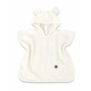 Baby Nellys Detské mušelínové pončo lux s kapucňou Teddy rýchloschnúci smotanové