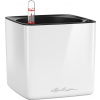 Lechuza Stolový kvetináč CUBE Glossy 14 - White High Gloss