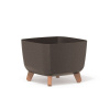 PROSPERPLAST Kvetináč GRACIA SQUARE ECO WOOD kávový 29cm