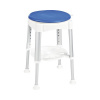 Ridder Stolička otočná, nastavitelná výška, biela/modrá A0050401