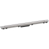 HANSGROHE RainDrain Match Plus vrchná sada sprchového žľabu 90 cm, s výškovo nastaviteľným rámom, oceľ nerezová kartáčovaná, 56216800