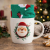 Porcelánový vianočný hrnček s ponožkami ALTOM DESIGN MIKOŁAJ 380 ml