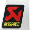 AKRAPOVIČ nálepka R1 15 BLACK/RED/YELLOW