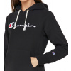Mikina CHAMPION čierna Script Logo Hood Sweat 111555 KK001 NBK Veľkosť XS
