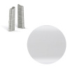 AP31 koncovka Ľ+P pre soklovú lištu NG62, PVC biela, 62 mm, 1 pár