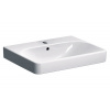 GEBERIT SMYLE SQUARE 60 x 48cm umývadlo hranaté, s otvorom, s prepadom, keramika, biela, 500.229.01.1