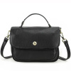 Contacts® dámska kožená kabelka Lorraine Čierna