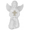 Dekorácia Strend Pro Gecco, anjel, 15x12x22 cm, polyresin, solárna, na hrob, 1 LED, AA
