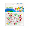 CRAFT FUN 386921 dekoračné oči, pohyblivé 10 mm farebné 100 ks