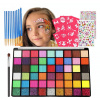 Veľká detská kreatívna sada farieb na telo a tvár 54 farieb FunCo