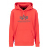 Alpha Industries Basic Hoody pánska mikina Radiant Red Veľkosť: M, Farba: červená