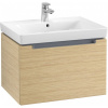 VILLEROY & BOCH Subway 2.0 závesná skrinka pod umývadlo, 1 zásuvka, 637 x 454 x 420 mm, Nordic Oak, A68810VJ
