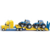 Siku 1805 Super Tahač s vlekem a 2 traktory New Holland 1:87