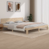 vidaXL Posteľný rám z masívneho dreva 200x200 cm - Hnedá - 23091-164598