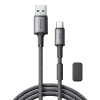 Kábel Joyroom S-A50 Unlimited Series 3A USB-A – USB-C s magnetickým organizérom 1,2 m – sivý (Kábel Joyroom S-A50 Unlimited Series 3A USB-A – USB-C s magnetickým organizérom 1,2 m – sivý)