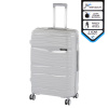 Veľký kufor TraveLux Voyager s pevným vekom 76x50x29 cm sivý