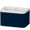 DURAVIT Happy D.2 Plus c-shaped závesná skrinka s nábytkovým umývadlom bez otvoru, 2 zásuvky, 775 x 490 x 480 mm, nočná modrá matná lakovaná, HP4347N9898