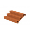 ADEZZ Cortenové schody 125 cm (3 stupne)