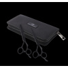 Olivia Garden Shear Black Label Set pre pravákov (5.75 + 6.35) (Set profesionálnych nožníc (hladké ostrie + efilačné) pre absolútne precízny a istý strih v najmenšom detaile)