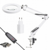 KOZMETICKÁ LAMPA KANCELÁRSKE LED OSVETLENIE REGULÁCIA USB 12W ADAPTÉR 5W SIEŤ