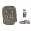 HOMESTYLING Aróma lampa sada 4 ks SPA BUDDHA hnedá