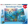 RAVENSBURGER Zvířata z oceánu 3x49 dielov