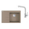 Franke Sety - Kuchynský set G250KA, fragranitový drez CNG 611-78 TL/7 a batéria FS 3230.031, kašmír/chróm 114.0700.683