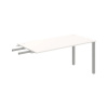 OFFICE PRO s.r.o. HOBIS prídavný stôl do uhla - US 1600 RU, hĺbka 80 cm, biela