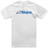 Tričko BLAZE 2.0 CSF, ALPINESTARS (biela/modrá, vel. S)