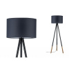 PAULMANN Stojací lampa Neordic Rurik látkové stínidlo šedé / dřevo 79633
