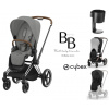 Set Cybex Priam 4 Matt Black + Seat Pack 2024 s doplnkami ZADARMO Mirage Grey