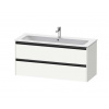 Duravit Ketho.2 Umývadlová skrinka, 55x121x48 cm, 2 zásuvky, matná biela K25265018180000