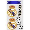 CUKROVÁ TLAČ jedlý obrázok na tortu Cukrová hmota Real Madrid LOGO MBAPPE + POSTA