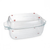TESCOMA Pekáč s poklopom GrandCHEF 40 x 26 cm, sklenený , L