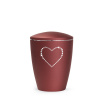 Zvířecí urna Elegance Heart - Rubín 1,5l
